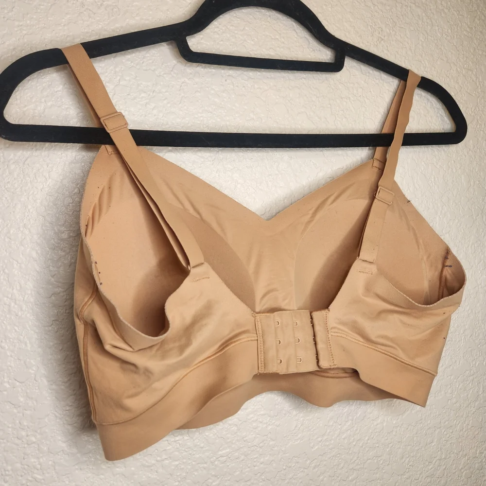 Flatley Bra Liftwear Crossover Seamless Wire-Free Sand Tan Size M